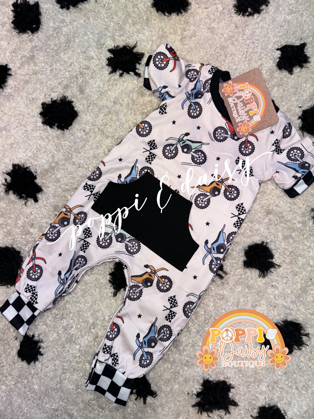 Motocross Infant Romper