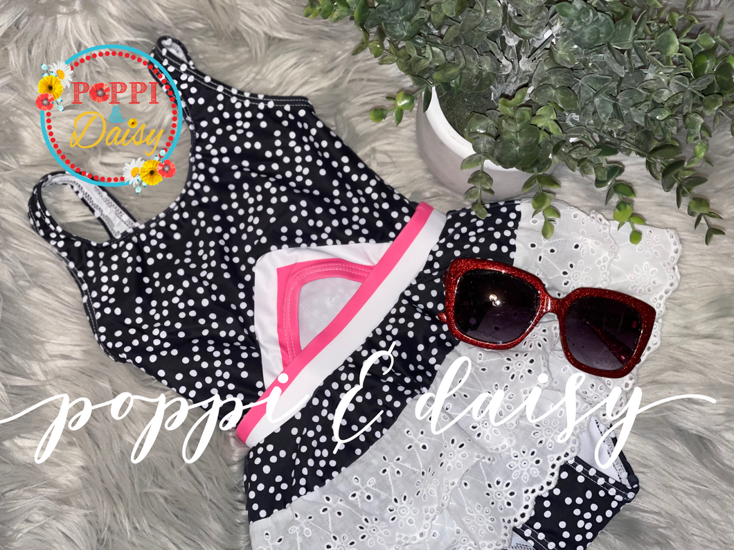 Polka Dot Ruffle Bikini