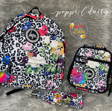 Load image into Gallery viewer, Floral Leopard Backpack set
